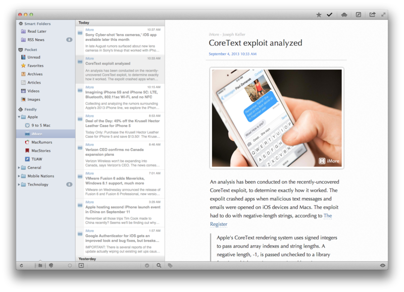 rss feed reader for mac