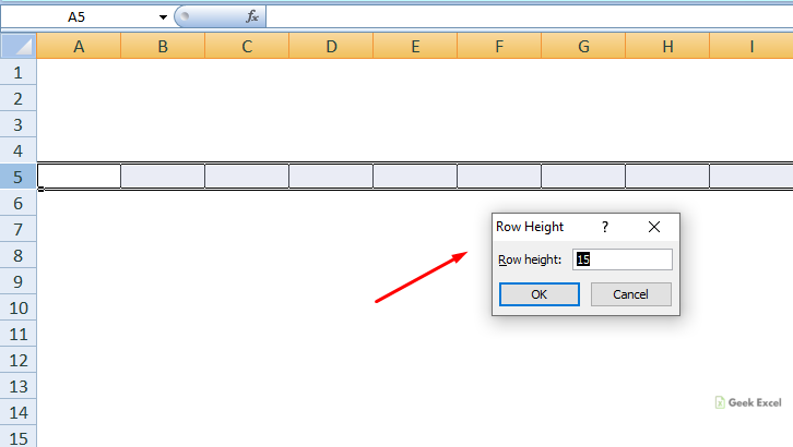 excel for mac row height